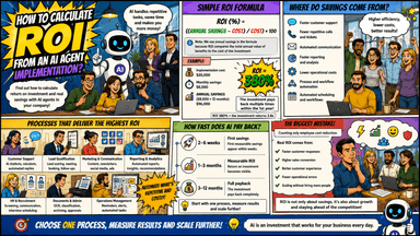 Article thumbnail: How to calculate ROI from AI agent implementation