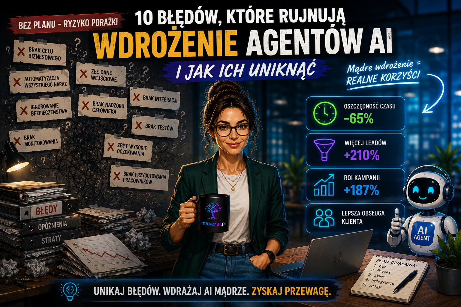 10 błędów przy wdrożeniu agentów AI